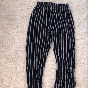 Brandy Melville wide leg stripe pants